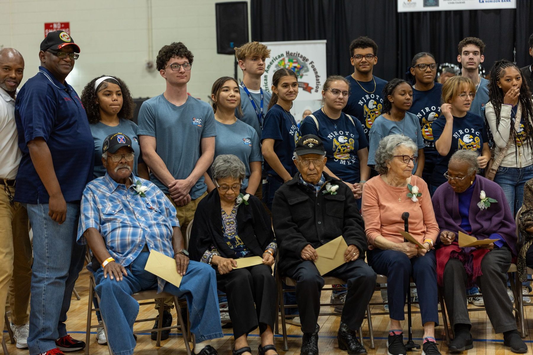 Honorees, families, and volunteers at Senior Citizens Thank You Day, 2025
